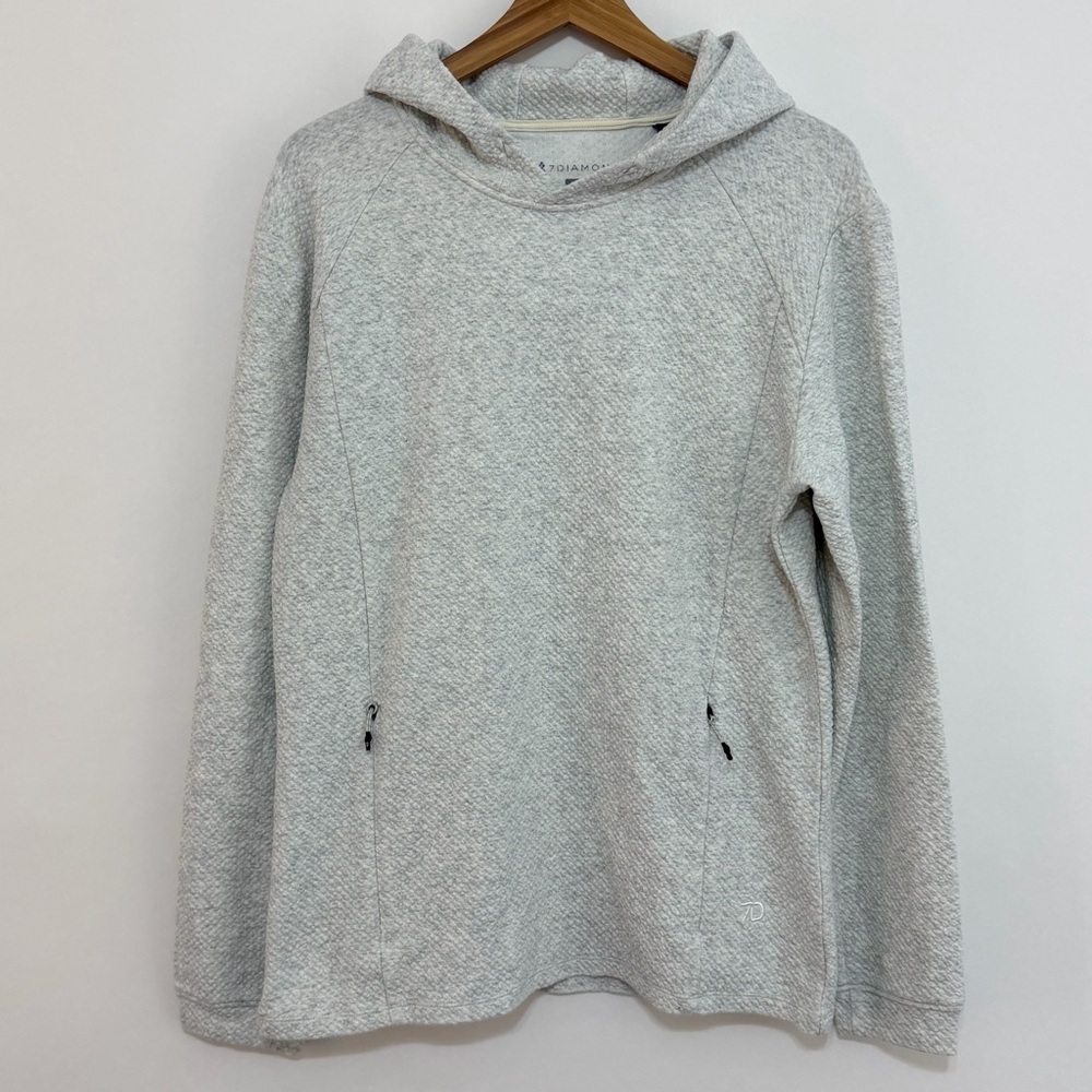 7 Diamonds Men's Restoration Performance Hoodie Natural Size Small